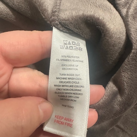 House of Harlow 1960 Nicole Richie Gray Velour Joggers-Size XL - Picture 3 of 6